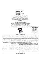 Ravaglioli RAV273 Übersetzung Der Originalanleitung