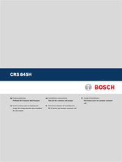 Bosch CRS 845H Einbauanleitung