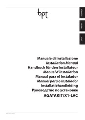 Bpt AGATAKIT/X1-LVC Handbuch Für Den Installateur