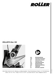 Roller Disc 100 Betriebsanleitung