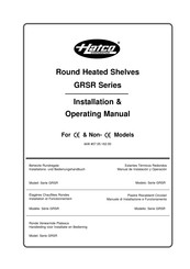 Hatco GRSR-19 Installations- Und Bedienungsanleitung