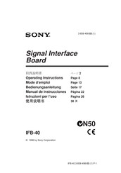 Sony IFB-40 Bedienungsanleitung