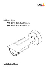 Axis Q17 Series Installationsanleitung