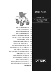 Stiga PARK 75 YEARS LIMITED EDITION Gebrauchsanweisung