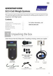 Tru-Test S2 Weigh System Schnellstartanleitung