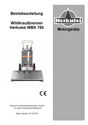 HERKULES WBK 750 Betriebsanleitung