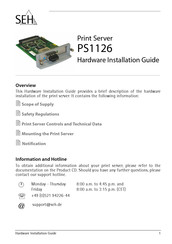 SEH PS1126 Handbuch