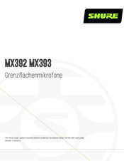 Shure Microflex MX393 Handbuch
