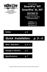 Tripp-Lite SmartPro INT Benutzerhandbuch