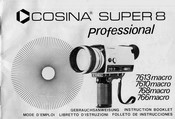 Cosina SUPER 8 professional 766 macro Gebrauchsanweisung