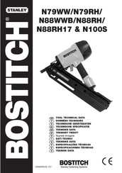 Bostitch N88RH Technische Gerätedaten