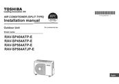 Toshiba RAV-SP454ATP-E Installationsanleitung