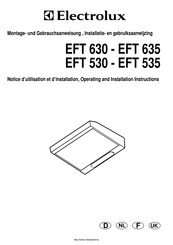 Electrolux EFT 530 Montage- Und Gebrauchsanweisung