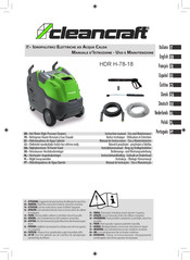 CleanCraft HDR H-78-18 Bedienungs- Und Wartungsanleitung