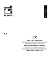 Zanotti GS-Serie Gebrauchs- Und Wartungshandbuch