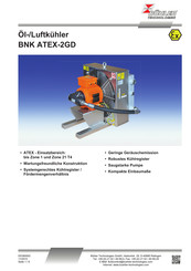 Bühler technologies BNK ATEX-2GD Bedienungsanleitung