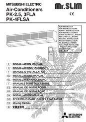 Mitsubishi Electric Mr. SLIM PK-2.5FLA Installationshandbuch