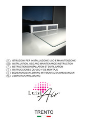 Luisi Air TRENTO Bedienungsanleitung Mit Montageanweisungen