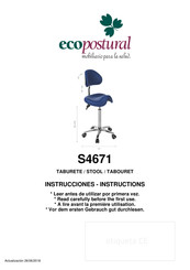ECOPOSTURAL S4671 Bedienungsanleitung
