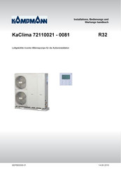 Kampmann KaClima Serie Installations-, Bedienungs- Und Wartungshandbuch
