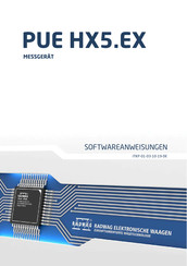 RADWAG PUE HX5.EX Softwareanweisungen
