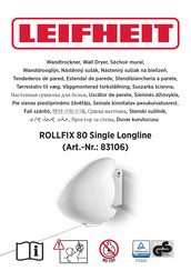 Leifheit ROLLFIX 80 Single Longline Bedienungsanleitung