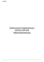 Datecs WP-500 Gebrauchsanweisung
