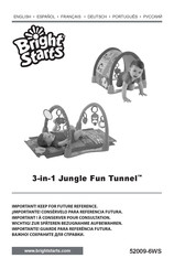 Bright Starts 3-in-1 Jungle Fun Tunnel Bedienungsanleitung