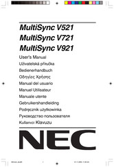 NEC MultiSync V521 Bedienerhandbuch