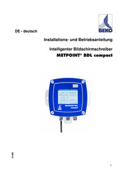 Beko METPOINT BDL compact Installation Und Betriebsanleitung