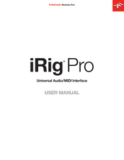 IK Multimedia iRig Pro Duo Bedienungsanleitung