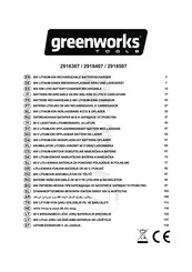 GreenWorks Tools 2918307 Bersetzung Der Originalen Anleitungen