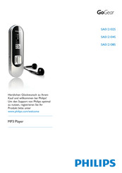 Philips GoGEAR SA012108S Wichtige Sicherheits-Und Betriebshinweise
