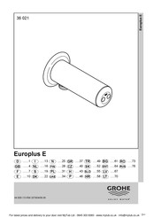 Grohe Europlus E 36 021 Anleitung