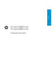 HP Latex R2000 Einführende Informationen