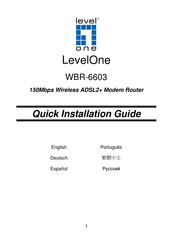 Level One WBR-6603 Schnellinstallationsanleitung