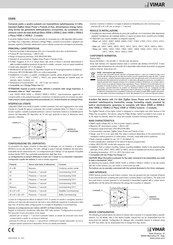 Vimar 03906 Bedienungsanleitung