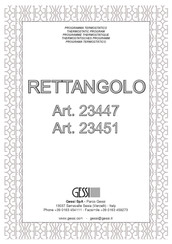 Gessi RETTANGOLO Bedienungsanleitung