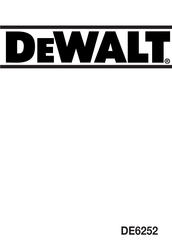 DeWalt DE6252 Bedienungsanleitung