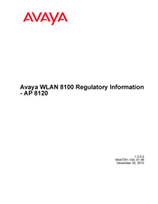 Avaya WLAN 810 Vorschriften