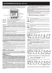 Entes DTR-10t Bedienungsanleitung