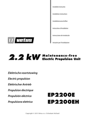 Vetus EP2200E Installationsvorschriften