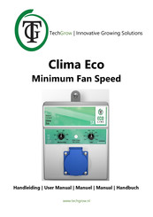 TechGrow Clima Eco Minimum Fan Speed Handbuch