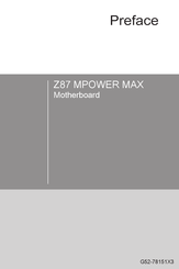 MSI Z87 MPOWER MAX Handbuch