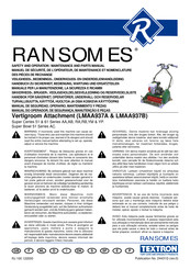 Textron RANSOMES 51 SUPER CERTES AA series Handbuch Zu Sicherheit, Bedienung, Wartung Und Ersatzteilen