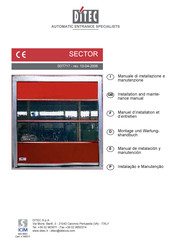 DITEC SECTOR Montage- Und Wartungshandbuch