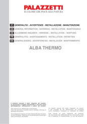 Palazzetti ALBA THERMO Allgemeine Angaben-Hinweise-Installation-Wartung