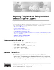Cisco Systems BBSM 5.2 Vorschriftenkonformität Und Sicherheitsinformationen