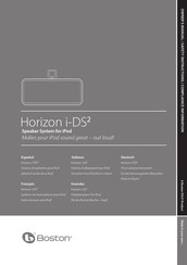 Boston Horizon i-DS2 Bedienungsanleitung