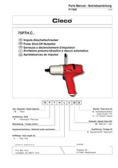 Cleco 75PTH.C series Betriebsanleitung